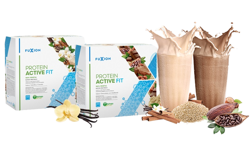 Envase PROTEIN ACTIVE FIT (Chocolate con Avellanas) FuXion