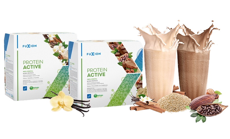 Envase PROTEIN ACTIVE (Chocolate con Avellanas) FuXion